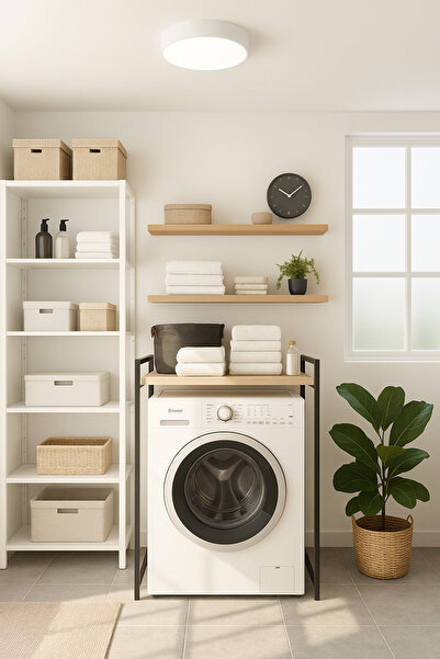 Alina Dizayn ADEL ÇAMAŞIR MAKİNESİ DOLABI SAFİRMEŞE