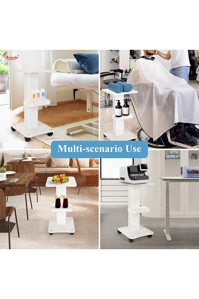 beauty links Professional Aluminum Trolley for Salons and Clinics