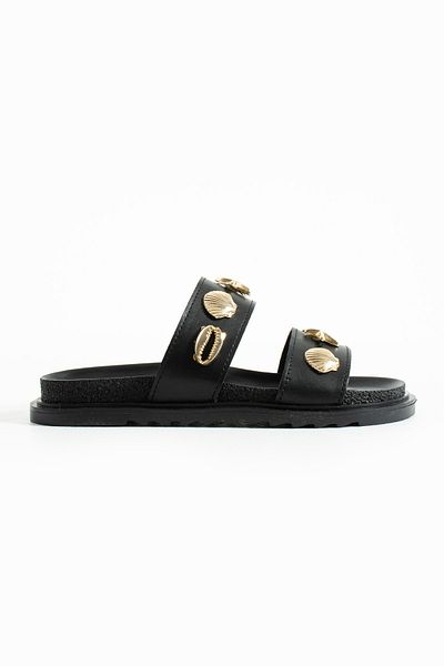 Zintra Women's Black Summer Sandals – Orthopedic, Anti-Sweat, Suitable for Daily Use