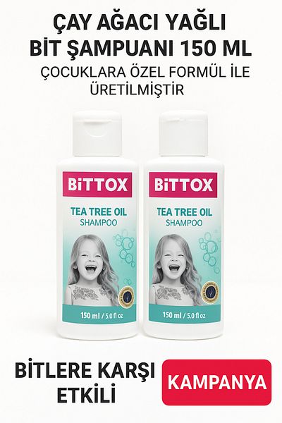Bittox 2 Boxes of 150 ml Hair Lice Shampoo and Vinegar Medicine. Family Size Used Shampoo That Removes Oil from Hair