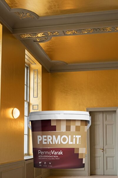 Permolit PermoVarak Silikonlu Su Bazlı Dekoratif Altın Görünümlü Boya (0.75 Lt - 2.5 Lt)