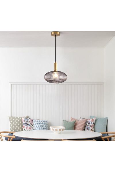 demet habek mylights MYLIGHTS RUSTIC SMOKED PENDANT CHANDELIER 25CM BRONZE HANGING SPORT SINGLE CHANDELIER