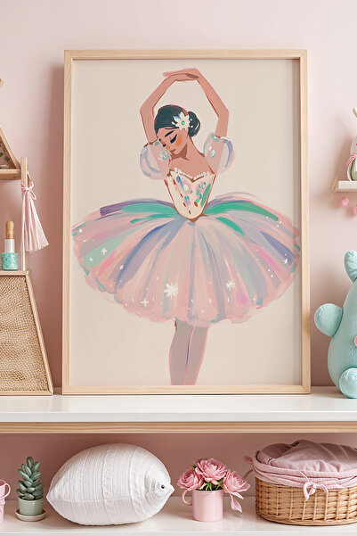 HİGUERA Prințesă tematică - Pastel Dancing Princess Camera fetiței Pictură mu...
