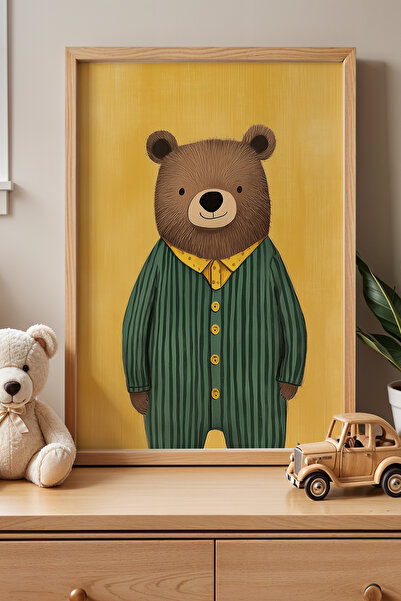 HİGUERA Καρό πιτζάμες αρκουδάκι Παιδικό δωμάτιο και βρεφικό δωμάτιο Ξύλινο πλ...