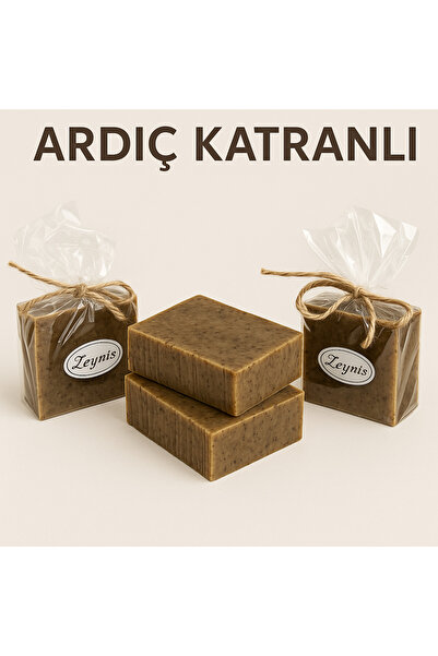 zeynis Ardıç Katranlı Zeytinyağı Sabunu (4 ADET)(400 GRAM), Egzama, Mantar Ka...