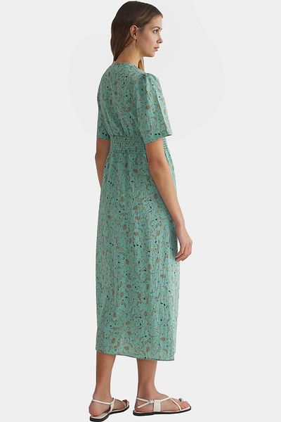 PayBuy Floral A-Line Midi Dress Polyester Woven Summer Casual Elegant Design Distinguished Material
