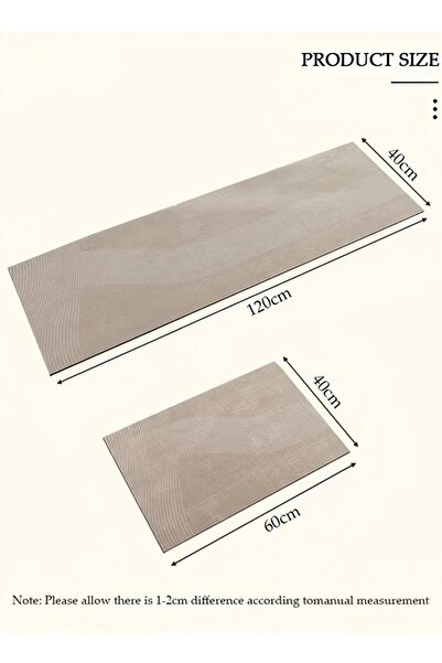 Generic 2-piece Kitchen Mat And Carpet Set, Non-slip Quick-drying Diatom Mud Floor Mat 40*60 40*120cm