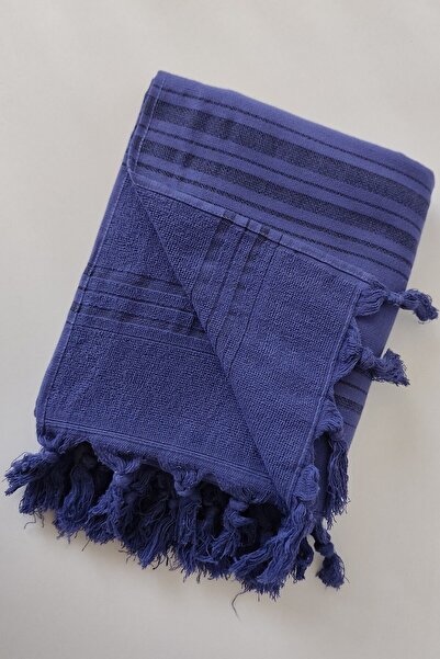 Sevim Ριγέ Πετσέτα Πεστέμαλ 90x170cm - Μαλακή και Υψηλή Απορρόφηση Νερού - 100% Βαμβάκι-Μωβ