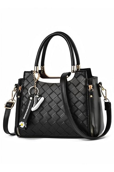 Generic Women's Vintage Tote Bag Handbags Faux Leather Shoulder Bag Ladies Fashion Designer Satchel C