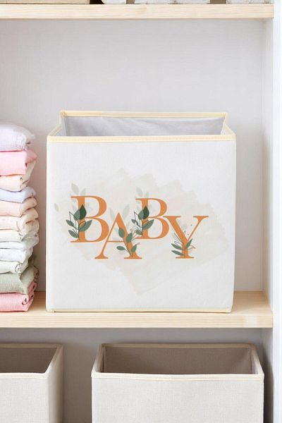 İronika Baby Lidless Box Closet Organizer Toy Goods Laundry Storage Box Organizer 30X30X30