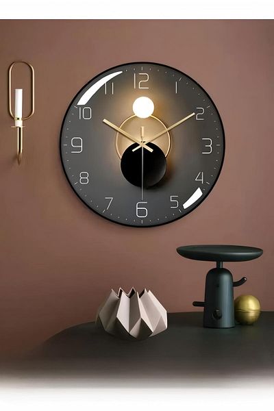 Generic Wall Clock Modern Small Wall Clock Battery Powered Silent No Tick Analog Classic