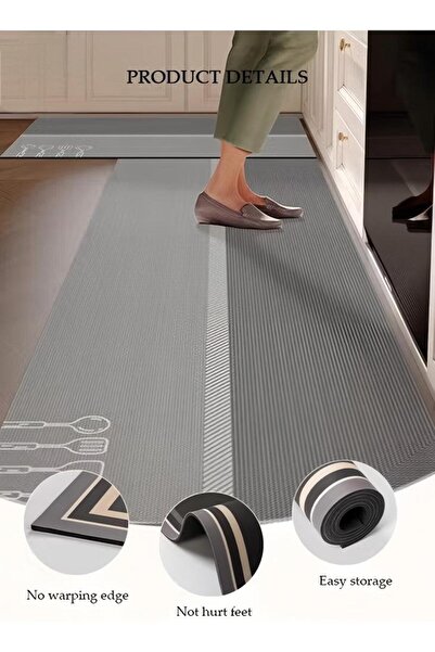 Generic 2-piece Kitchen Mat And Carpet Set, Non-slip Quick-drying Diatom Mud Floor Mat 40*60 40*120cm