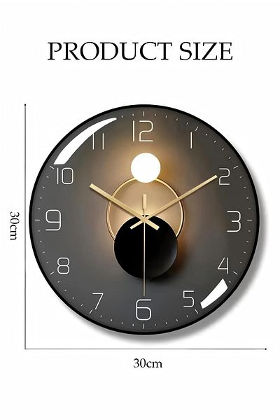 Generic Wall Clock Modern Small Wall Clock Battery Powered Silent No Tick Analog Classic