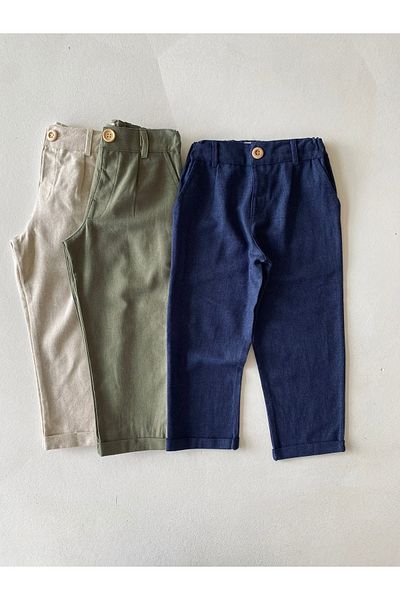 rg kidsstore Boys' Linen Trousers - Comfortable and Stylish Design