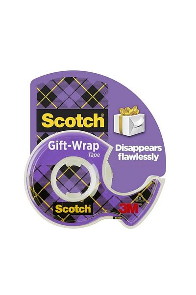 3M Scotch Gift Wrap Tape 19mm X 16.5mtr – Crystal Clear, Matte Finish, Invisible Seal
