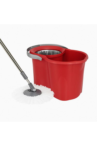 Spin Mop Klasik Temizlik Seti Döner Başlıklı Microfiber 19 Lt Set Orijinal Ürün Karışık Renk - Planex Clean