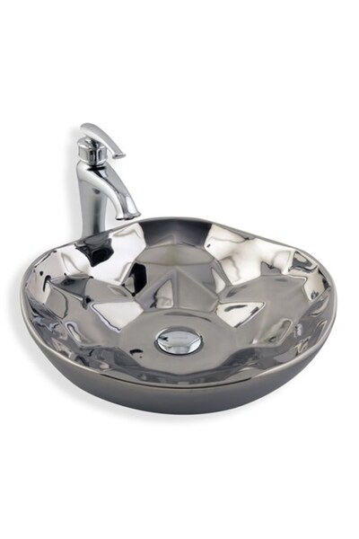 LENA E-5006G Tezgah Üstü Porselen Lavabo