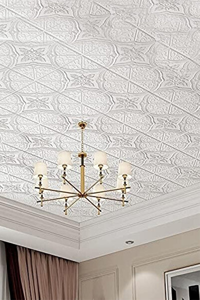 Bien Home 70x70cm 0,50m² Beyaz 3d Kendinden Yapışkanlı Duvar Köpük Tavan Pane...