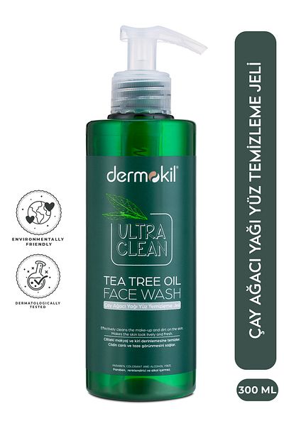 Dermokil Tea Tree Oil Facial Cleansing Gel 300 Ml