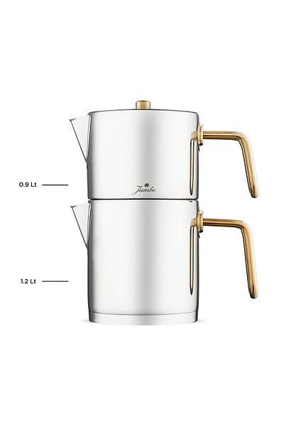 Jumbo Metalix Midi Teapot Titanium Gold