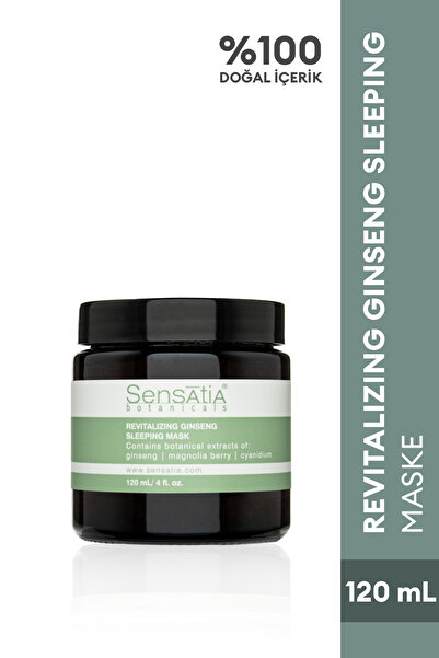 Sensatia Botanicals Sıkılaştırıcı Nemlendirici Doğal Uyku Maske - İnce Çizgi Kırışıklık 120ml - Revitalizing Ginseng