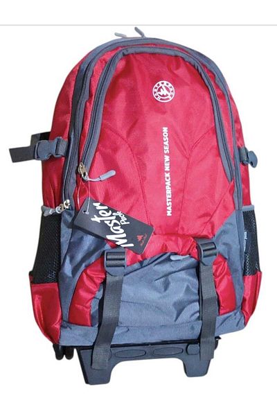 MASTER PACK Mountain Climber Travel Backpack with Wheel and Wheel Laptop Compartment