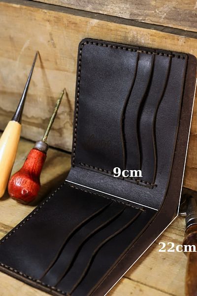 luvo Real Leather Wallet Handmade Genuine Velvet Premium Leather Italian Stitching 8 Card Compartments