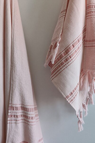 Sevim Σετ Peshtemal Peshtemal από 100% βαμβάκι-Σετ πετσετών παραλίας-Yavruağzı