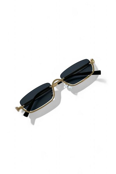 REN EYEWEAR GULİTE نظارات شمسية معدنية نصف إطار فضي أسود 2024 نظارات نسائية حديثة للموسم الجديد