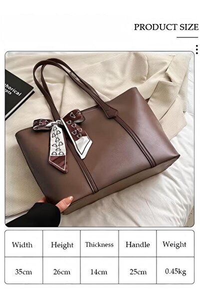 Generic Women's Shoulder Tote Bag Faux Leather Handbag For Women Large Capacity Messenger Fashionable