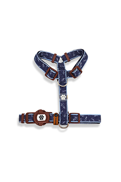 IG Design Denim Görünümlü H Tipi Göğüs Tasması