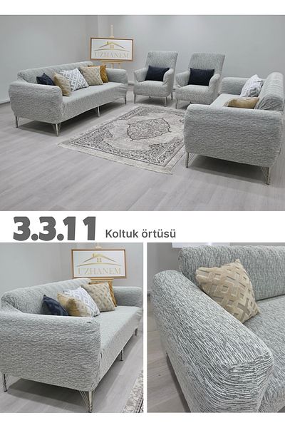 Formeya Jacquard Sofa Cover Set 3.3.1.1 Sofa Cover Sofa Cover