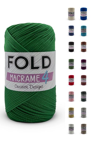 FOLD Νήμα Μακραμέ Νο:4 - 172 Πολυεστερικό Μακραμέ Νήμα 2 Mm - 200 gr - 230 M Supla Ip Τσάντα Νήμα