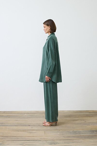 TERZİ DÜKKANI Prime Suit with Silk Trousers - Khaki