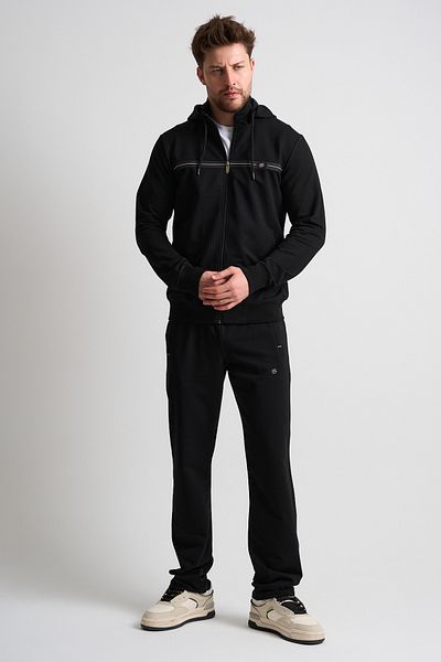 Shooter Sportswear Κλασικό ανδρικό σετ αθλητικής φόρμας Άνετη εφαρμογή με αφαιρούμενη κουκούλα