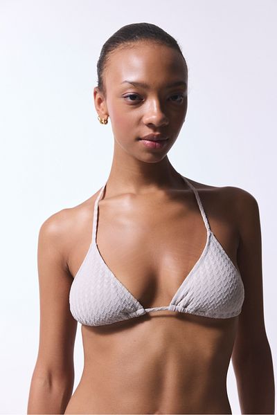 Penti Πέτρινο Χρώμα Χάντρες Alice Triangle Bikini Top