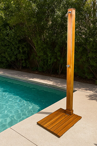 Genel Markalar Ahşap Bahçe Havuz Duş Sistemi