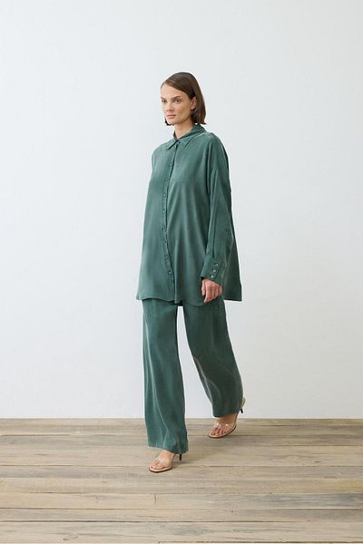 TERZİ DÜKKANI Prime Suit with Silk Trousers - Khaki