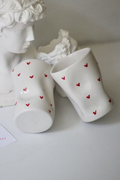 woness studio Kalpli Amorf Soğuk Kahve Kupası