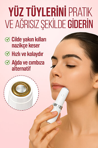 MO DOU Mini Yüz Epilatör Tüy Alma Cihazı – Kadınlara Özel Cilt Temizleyici Epilatör Makinesi