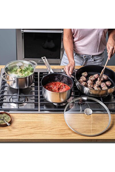 Kitchenaid Steel 20 + 24 cm Pot &Amp; 16 cm Saucepan Set