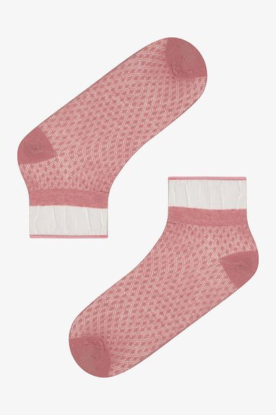 Penti Frill Colosio 2er-Pack rosa-weiße Socken