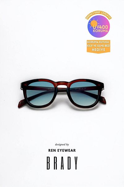 REN EYEWEAR BRADY نظارات شمسية ملونة بيكهام ستايل بيضاوية كلاسيكية للجنسين للرجال والنساء شعبية / رين