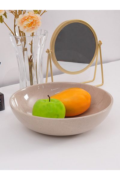 Radicaln Marble Fruit Bowl 10" Verona – Handmade Serving Bowl for Kitchen, Farmhouse & Dining Table