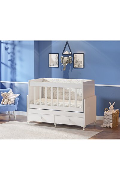 temosan mobilya Anne Yanı, Çekmeceli, Sallanır Beşik 60 X 120