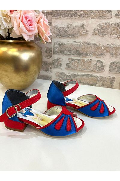 ROSE SHOES KİDS Fairy Tale Princess Shoes Silvery Satin Barett Heel Shoes