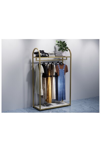 Dekoratif Butik Mağaza Oval Tekli Elbise Askılık