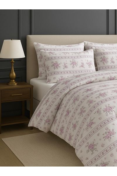 SENLİFE Cotton Single Belysima Duvet Cover Set - Elastic