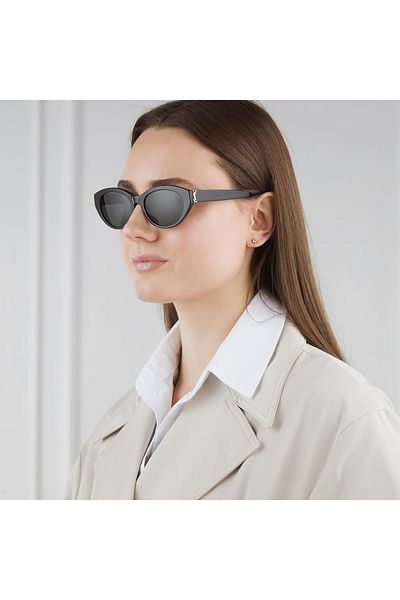 Saint Laurent Paris Sl M148 001 54-18 Women's Sunglasses – Cat Eye Frame, Black Lens, Uv400