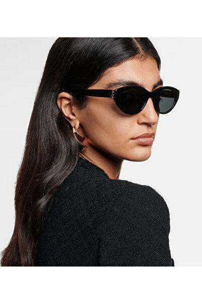 Saint Laurent Paris Sl M148 001 54-18 Kadın Güneş Gözlüğü – Cat Eye Çerçeve, Siyah Lens, Uv400